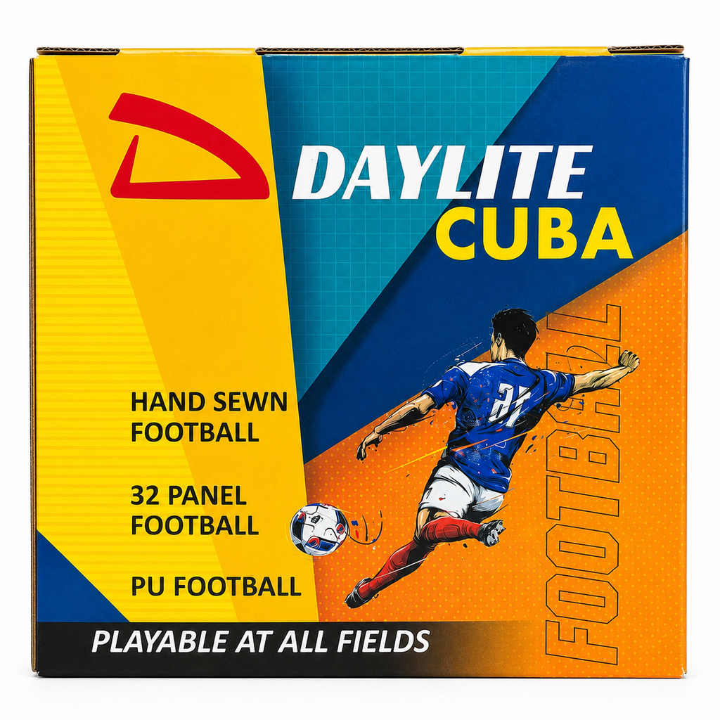 Daylite Cuba Football, Size 5, 32 Panels, PU Material, Hand Sewn