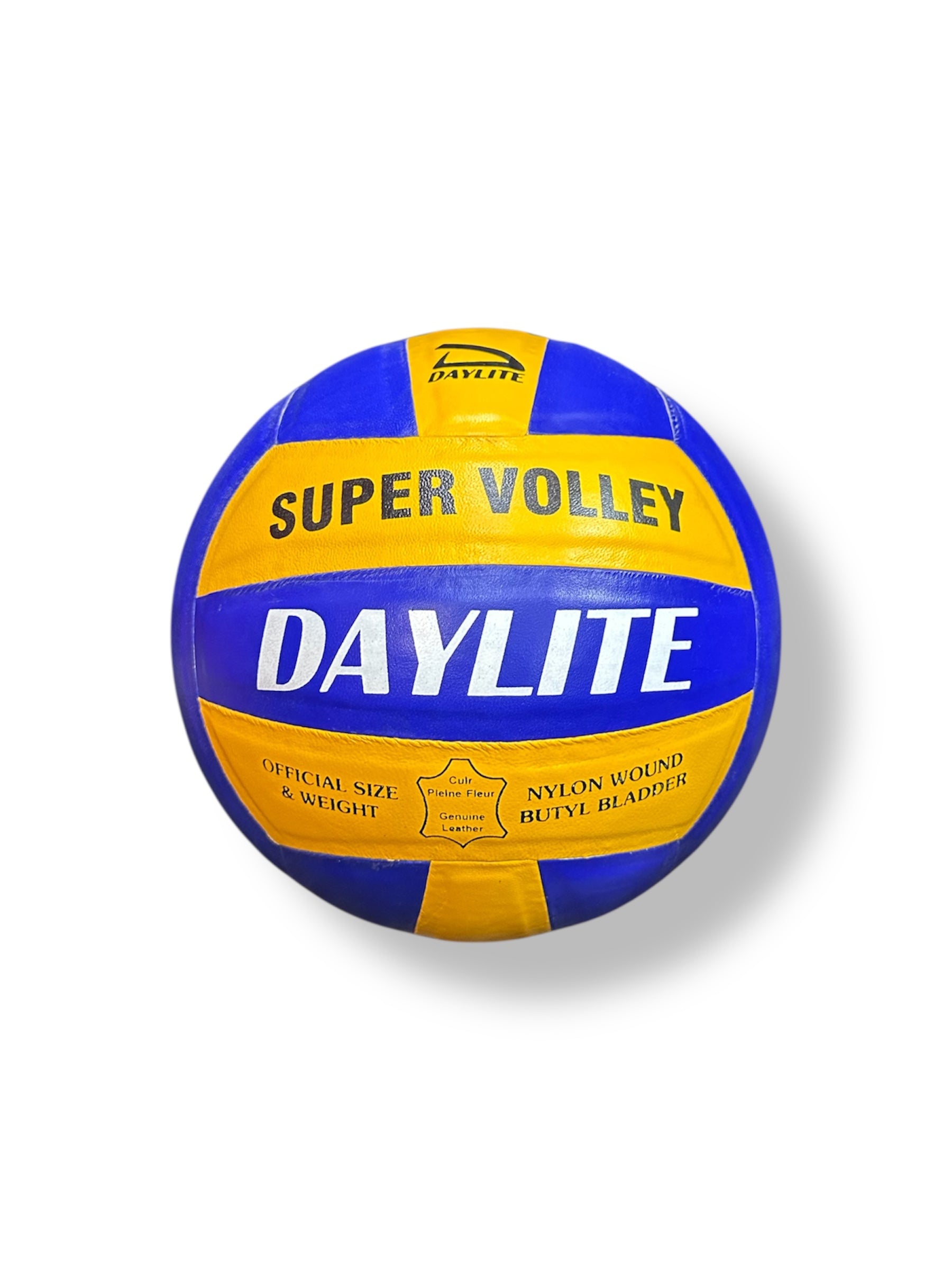 Daylite Super Volley Ball, Size 4, Leather Pasted, Multicolour