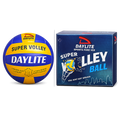 Daylite Super Volley Ball, Size 4, Leather Pasted, Multicolour