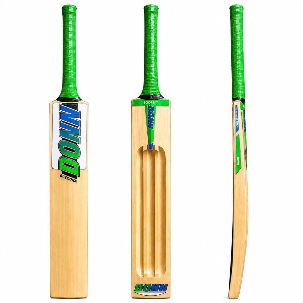DONN Cricket Tennis Bat, Kashmir Willow, Scooped Bat, Size 9