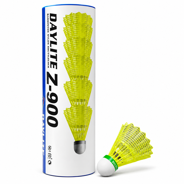 Daylite Z-900 Nylon Badminton Shuttlecock. (Pack of 6) Speed Slow.