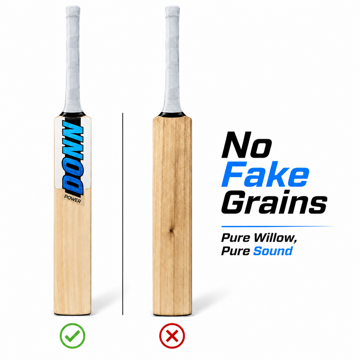 DONN Kashmir Willow Bat, Full Size, (With Grains)